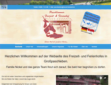 Tablet Screenshot of freizeit-ferienhof.de